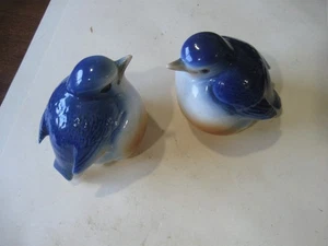PAR (2) FIGURAS HENRIKSEN BLUEBIRD Blue Bird porcelana vintage ¡GUAU! - Imagen 1 de 5