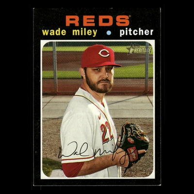 Wade Miley #571 2020 Topps Heritage Cincinnati Reds Baseball Card MLB - Image 1 of 3