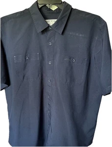 Orvis Classic Collection Herren XL Blau Kurzarm Einfarbig Button Down Hemd - Bild 1 von 7