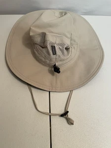 Columbia Tan Outdoor Wide Brim Sun Hat With Adjustable Strap One Size Unisex - Picture 1 of 5