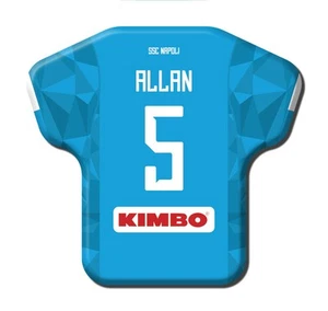 Calamita Simile a T-Shirt Calcio Stagione 2018/2019 Napoli 5 Allan - Picture 1 of 9