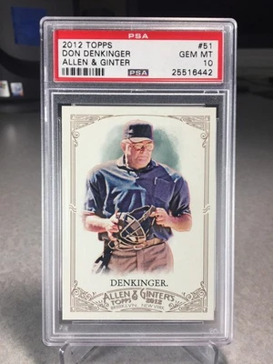 2012 Allen & Ginter Don Denkinger #51 - PSA 10 - POP 1 - Image 1 of 2