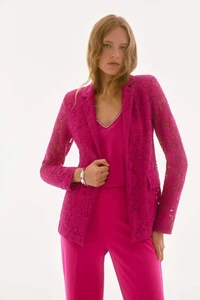 Joseph Ribkoff Geranium Fitted Floral Lace Blazer Jacket 251726 - Picture 1 of 8