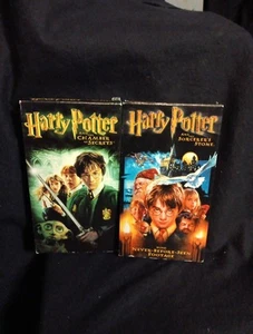 2 Harry Potter And The Sorcerer's Stone + Chamber Of Secrets VHS 2002 Tested VG  - Picture 1 of 8