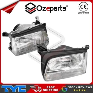 Set Pair LH+RH Head Light Lamp Flush/Lined Lens For Holden Rodeo TF Ute 98~03 - Picture 1 of 4