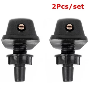 2Pcs Universal Car Front Washer Sprinkler Windscreen Wiper Nozzle Sprayer Jet - Picture 1 of 10