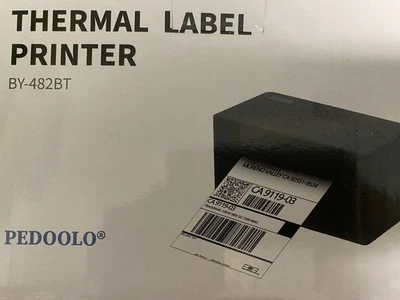 PEDOOLO Thermal Label Printer Bluetooth, 4x6 Labels, BY-482BT, US Plug - Image 1 of 2