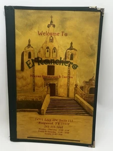 Menu From Your Favorite Restaurant EL RANCHERO Mexican Porter Kingwood TX Texas - Picture 1 of 9