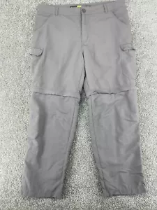 Cabelas Mens 38x32 Pants Convertible Hiking Classic Fit Nylon Gray Cargo Zip Off - Picture 1 of 19