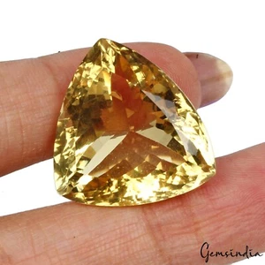 VVS 29,50 kt natürlicher Citrin unbeheizt brasilianischer Trillionenschliff lose AAA-Edelstein - Bild 1 von 5