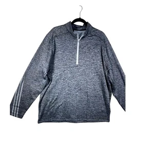 Adidas Golf Pullover Gray 1/4 Zip Long Sleeve Athletic Training Top XL Men - Picture 1 of 10