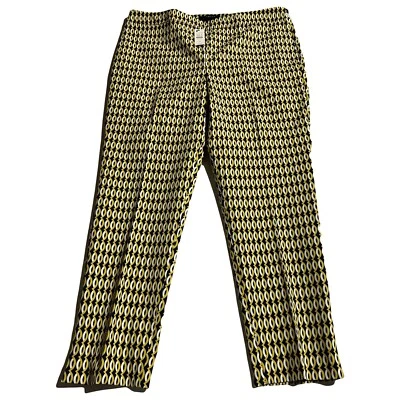 Talbots Pants 12P Petite Chatham Ankle Stretch Slim Leg Trouser Print NWT - Image 1 of 4