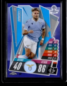 2020-21 Topps Chrome Match Attax #137 Ciro Immobile /299 Purple Refractor  - Picture 1 of 2