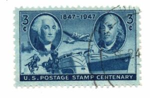 US 3 Cent Postage Stamp Centenary Celebration Stamp 1947 Scott 947 (a4)