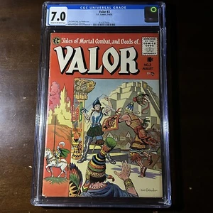 Valor #3 (1955) - ¡Comics EC! - CGC 7.0! - Imagen 1 de 2