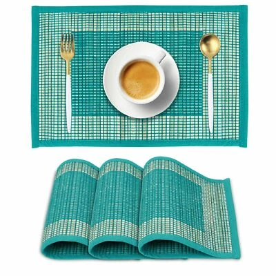 Handmade River Grass Dining Table Placemat Set of 4 US - Image 1 of 4