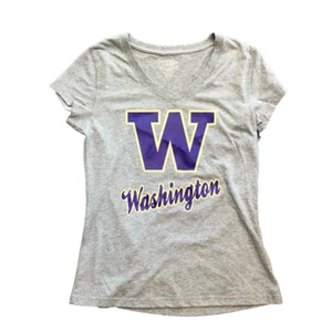 NWT New Washington Huskies Colosseum Logo V-Neck Women's Medium Shirt - Picture 1 of 1