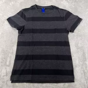 Kit&Ace T-Shirt Women's XS Black Gray Striped Crew Neck Short Sleeve - Picture 1 of 7