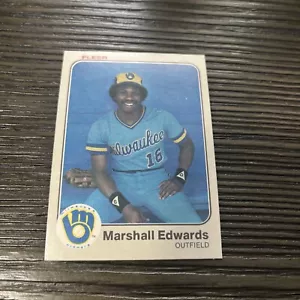 1983 Fleer  Marshall Edwards #32 Milwaukee Brewers Baseball Card - Picture 1 of 1