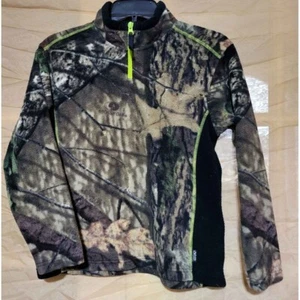 Gander Mountain Guide Series Fleece Quarter Zip Camo Boy's Hunting Outdoors - Picture 1 of 6