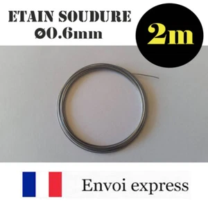 2m de Fil Etain pour soudure -avec flux - 60% étain (électronique, fer à souder) - Picture 1 of 1