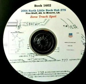 Union Pacific North Little Rock Zone Track & Spot Chart 1602 PDF Pages on DVD - Picture 1 of 5