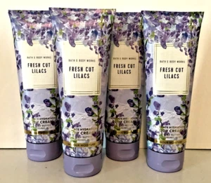 FRESH CUT LILACS ULTIMATE HYDRATION BODY CRAEM LOT X 4 NEW BATH BODY WORKS PURPL - Picture 1 of 2