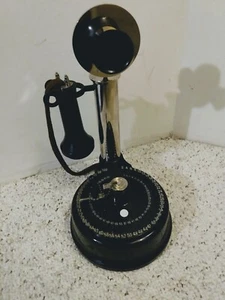 1904 WESTERN ELECTRIC (replica) JIM BEAN DECANTER CANDLESTICK PHONE - Picture 1 of 9