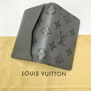 LOUIS VUITTON Pocket Organizer Monogram Taigarama Gunmetal Gray M30837 - Picture 1 of 10
