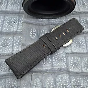28 mm/24 mm Canvas Uhrenband maßgeschneidert Vintage minimalistisches Design - Bild 1 von 10