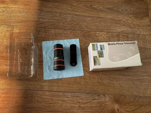 BRAND NEW Universal Optical Zoom Lens Telescope Clip on Mobile Phone Camera 8x - Picture 1 of 11