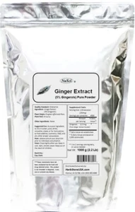 Polvo de extracto de raíz de jengibre NuSci 1000 g (sistema digestivo de soporte de 2,2 lb) - Imagen 1 de 6