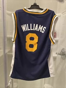 NBA Utah Jazz Deron Williams #8 Adidas Youth Medium Blue Basketball Jersey - Picture 1 of 5