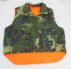 Winchester Vest Adult XX-Large Camouflage Trebark Camo Reversible Orange - Picture 1 of 9