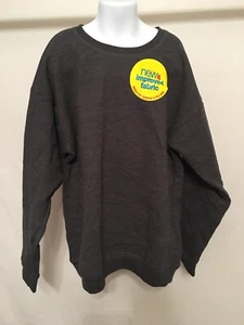 Hanes Boys' tagless soft sweat shirt Charocoal Grey Large - Picture 1 of 3