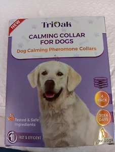 4 Pack Calming Dog Collars Dog Anxiety Relief Pheromone Dog Calming Collars NIB - Picture 1 of 1