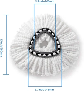Spin Mop Replacement Heads, Microfiber Spin Mop Refills for O Cedar,Easy Clea... - Picture 1 of 7