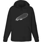 'Wire Frame Blimp' Adult Hoodie / Hooded Sweater (HO013265)