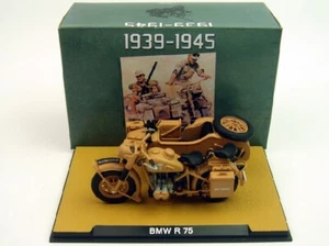 1/24 Atlas German DAK Afrika BMW R75 Motorcycle 1939-1945 Diecast Model - Picture 1 of 7