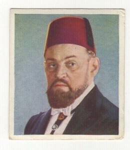 Film star cigarette card 1938 #21 Fritz Kortner Abdulk Hamed II Abdul the Damned