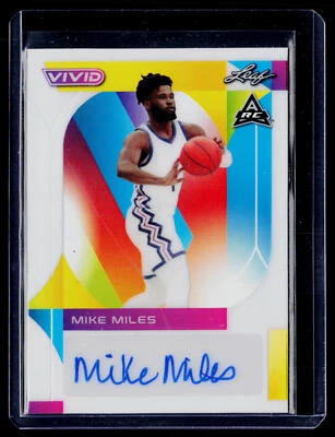 2022-23 Leaf Vivid #BA-MM3 Mike Miles White 13/25 - Image 1 of 2