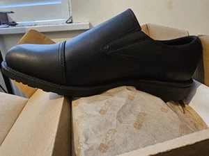 Statesman Men’s Shoes For Crews Black Leather Smart Shoes In UK Size 9 - New - Picture 1 of 6