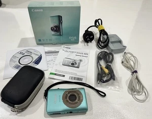 Canon IXUS 105 Digital Camera - 12.1MP - 4x Zoom RARE Aqua Green. Great Cond. - Picture 1 of 13