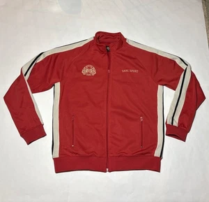 Darc Sport Track Jacket Men M Limited Edition Full Zip Wolves Club Orangish Red - Picture 1 of 8