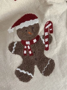 Nicole Miller Home 52 inch GINGERBREAD Peppermint Christmas Tree Skirt - Picture 1 of 7