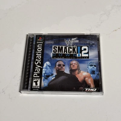 WWF SmackDown 2: Know Your Role (Sony PlayStation 1, 2000) CIB & TESTED - Image 1 of 4