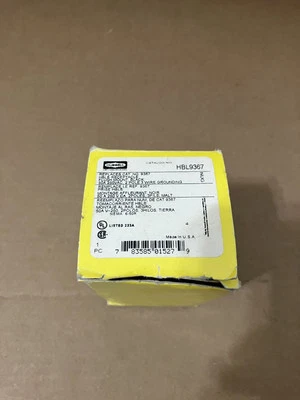 Hubbell Wiring Device-Kellems Receptacle Single 50A 6-50R 250V Black - Image 1 of 3