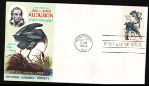 1963 5c John James Audubon First Day Cover Scott #1241  FD052 - Picture 1 of 2