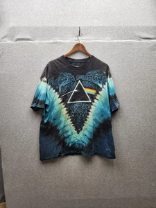 Pink Floyd Dark Side Of The Moon Tie-Dye Graphic T-Shirt XL Liquid Blue Cotton - Picture 1 of 4