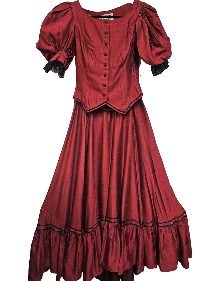 FRONTIER CLASSIC WESTERN VICTORIAN DRESS SIZE XL  SEE MEASURMENTS IN LISTING - Image 1 of 4